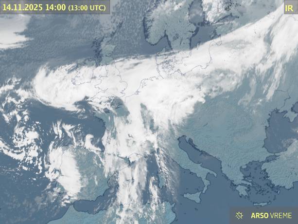 Satelitska slika oblačnosti