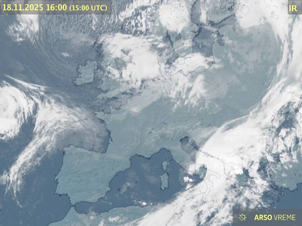 Satelitska slika oblačnosti