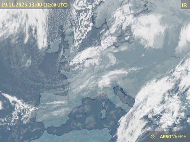 Satelitska slika oblačnosti