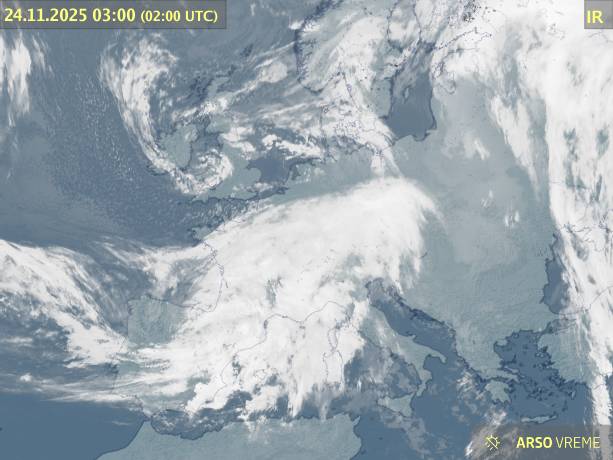 Satelitska slika oblačnosti