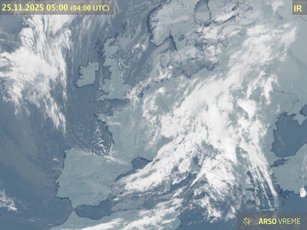 Satelitska slika oblačnosti