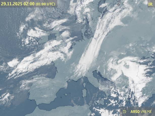 Satelitska slika oblačnosti