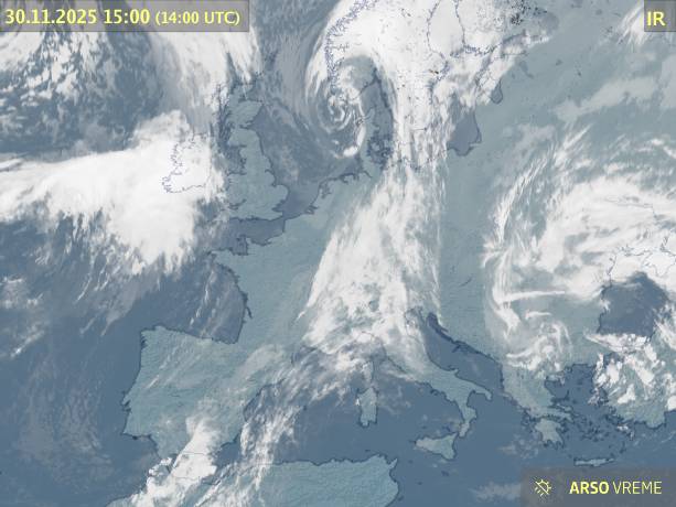 Satelitska slika oblačnosti