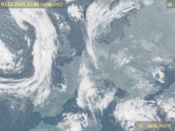 Satelitska slika oblačnosti