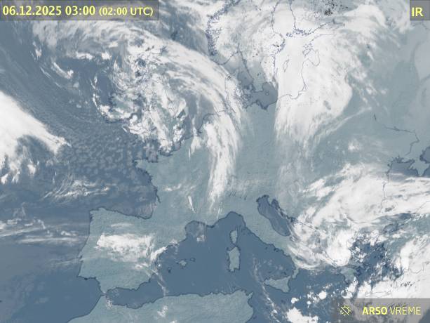 Satelitska slika oblačnosti