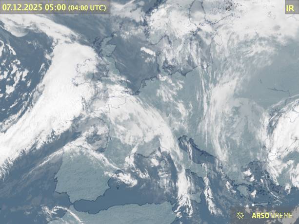 Satelitska slika oblačnosti
