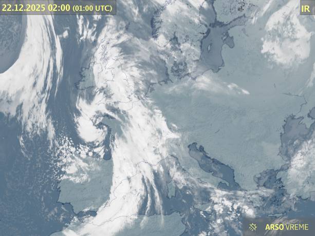 Satelitska slika oblačnosti