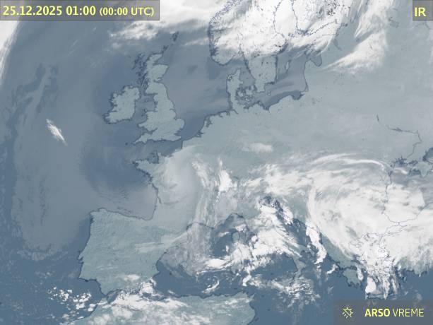 Satelitska slika oblačnosti