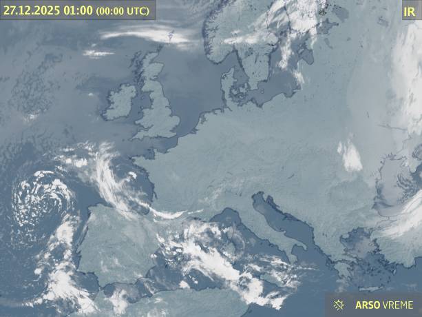 Satelitska slika oblačnosti