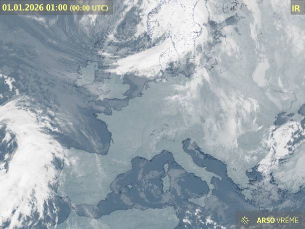 Satelitska slika oblačnosti