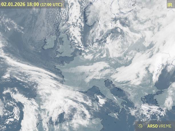 Satelitska slika oblačnosti