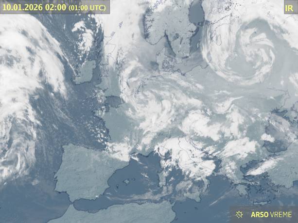 Satelitska slika oblačnosti