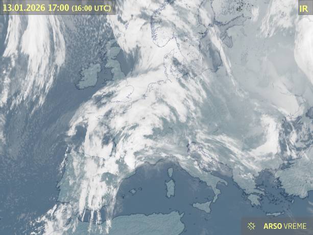 Satelitska slika oblačnosti