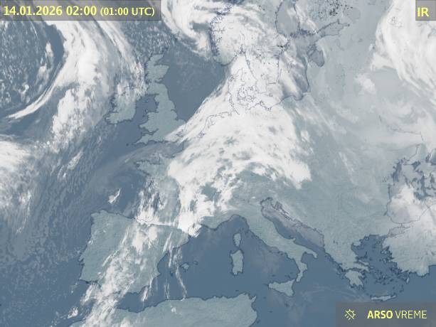 Satelitska slika oblačnosti
