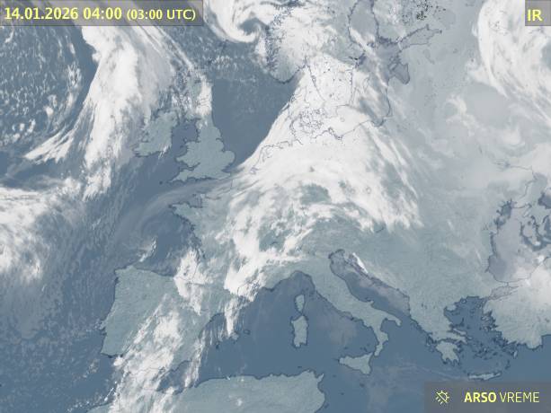 Satelitska slika oblačnosti
