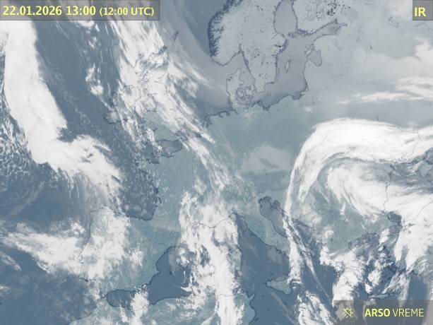 Satelitska slika oblačnosti