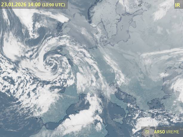 Satelitska slika oblačnosti