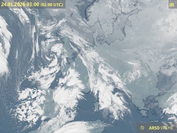 Satelitska slika oblačnosti