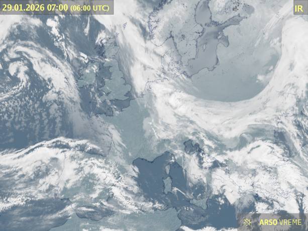 Satelitska slika oblačnosti