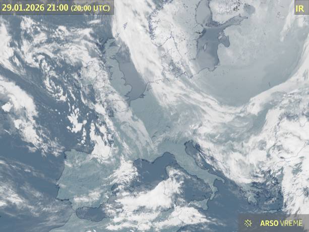 Satelitska slika oblačnosti