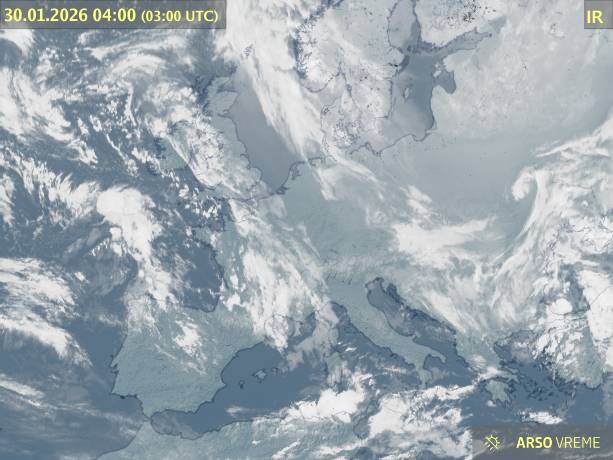 Satelitska slika oblačnosti