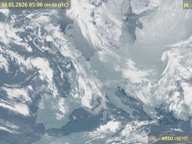 Satelitska slika oblačnosti