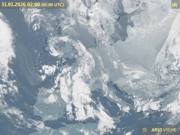 Satelitska slika oblačnosti