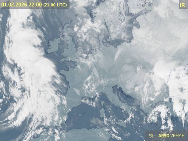 Satelitska slika oblačnosti