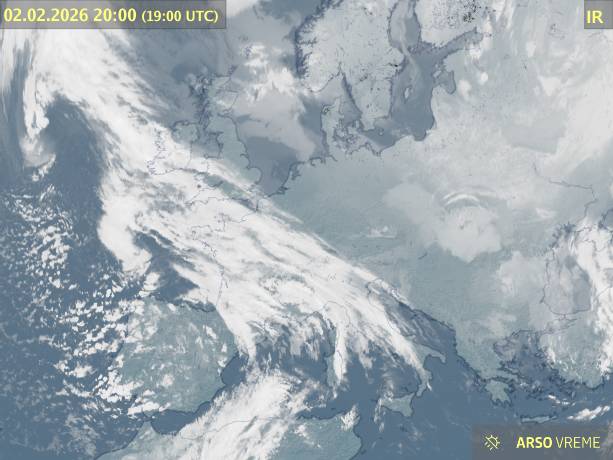 Satelitska slika oblačnosti