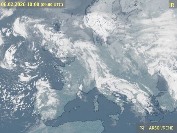Satelitska slika oblačnosti