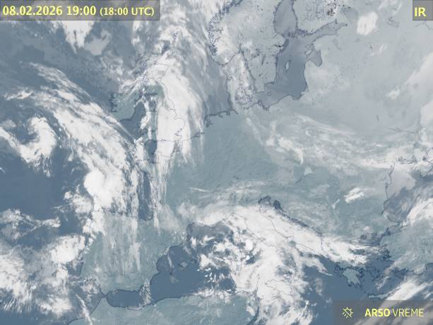 Satelitska slika oblačnosti