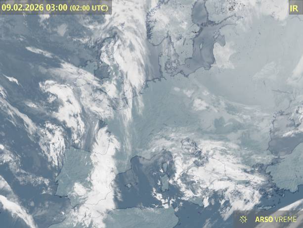 Satelitska slika oblačnosti