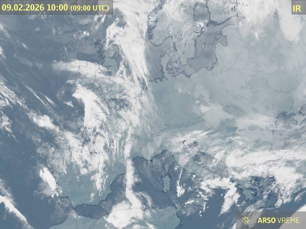 Satelitska slika oblačnosti
