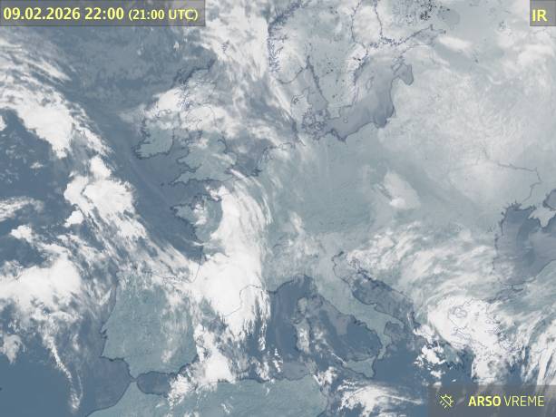 Satelitska slika oblačnosti