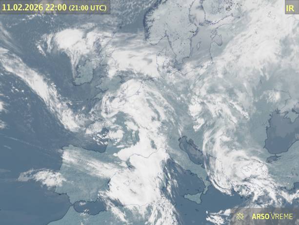 Satelitska slika oblačnosti