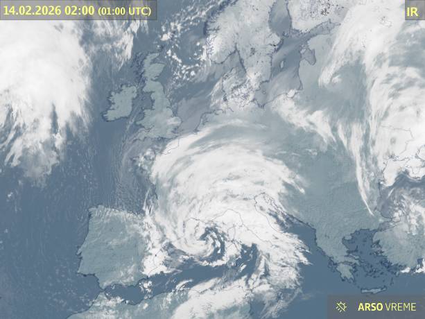Satelitska slika oblačnosti
