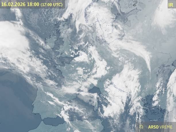 Satelitska slika oblačnosti