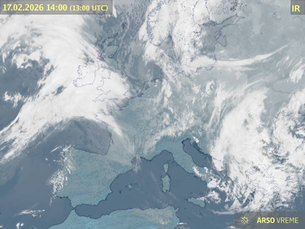 Satelitska slika oblačnosti