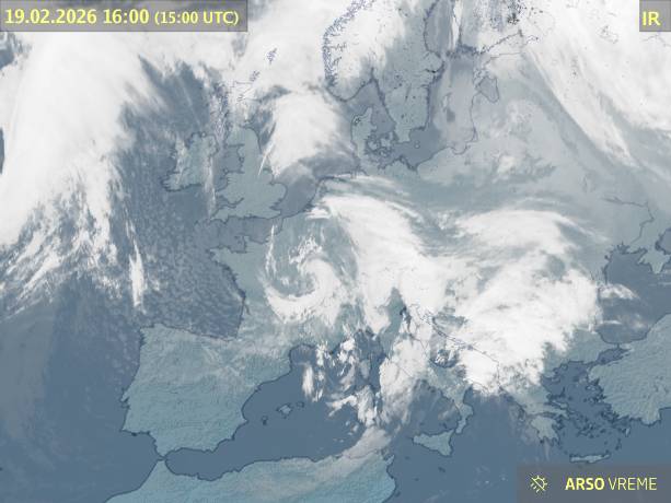 Satelitska slika oblačnosti