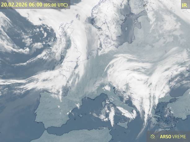 Satelitska slika oblačnosti