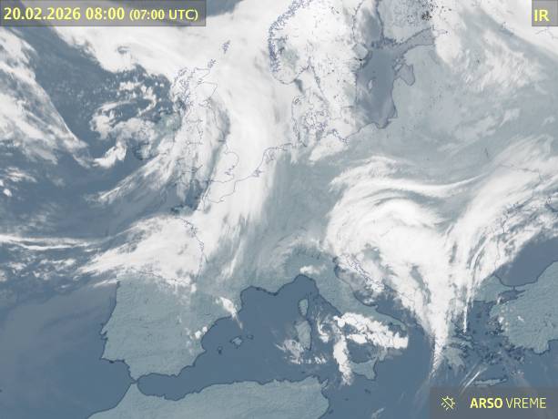 Satelitska slika oblačnosti
