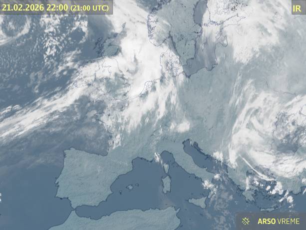 Satelitska slika oblačnosti