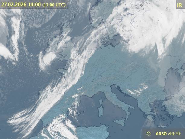 Satelitska slika oblačnosti