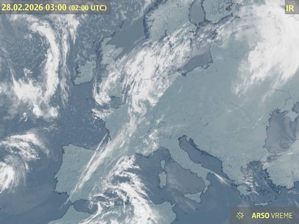 Satelitska slika oblačnosti
