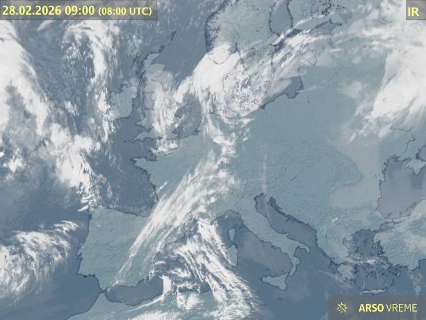 Satelitska slika oblačnosti