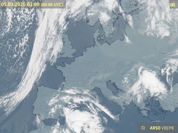 Satelitska slika oblačnosti