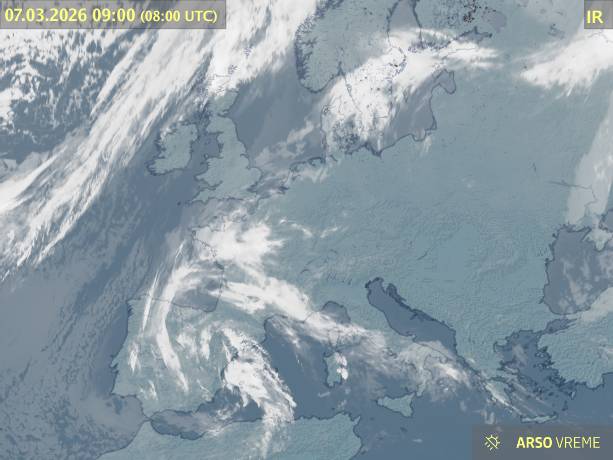 Satelitska slika oblačnosti