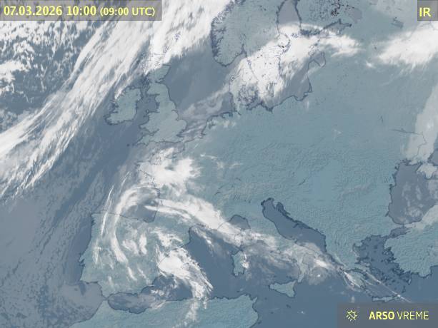 Satelitska slika oblačnosti