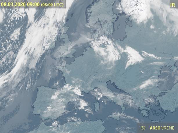 Satelitska slika oblačnosti