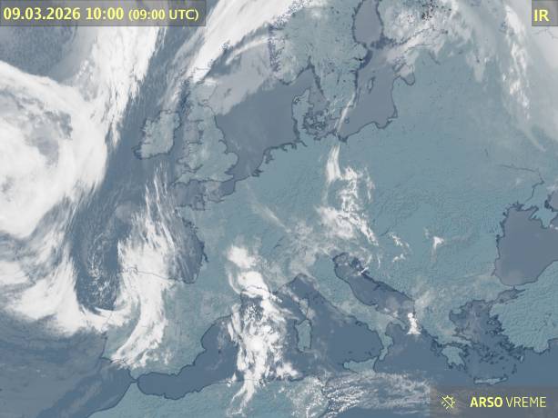 Satelitska slika oblačnosti